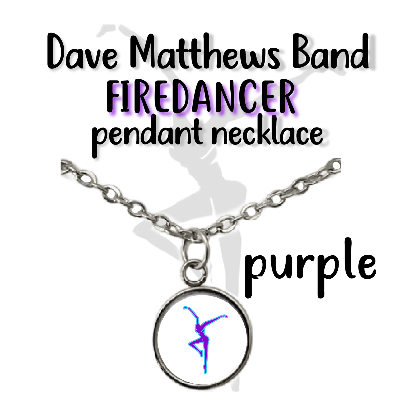 Dave Matthews Band firedancer pendant necklace