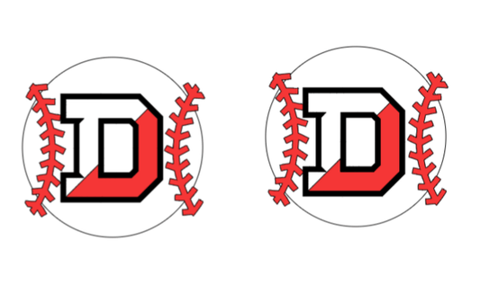 CUSTOM TEAM Baseball faux leather earrings