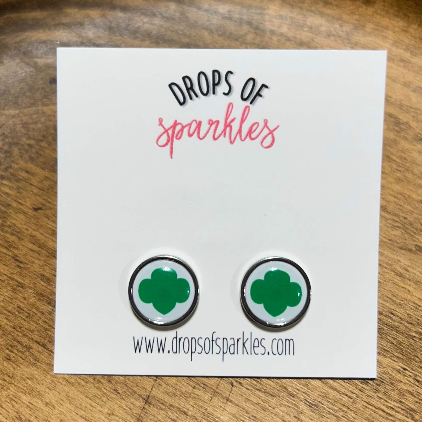 Girl Scout stud earrings