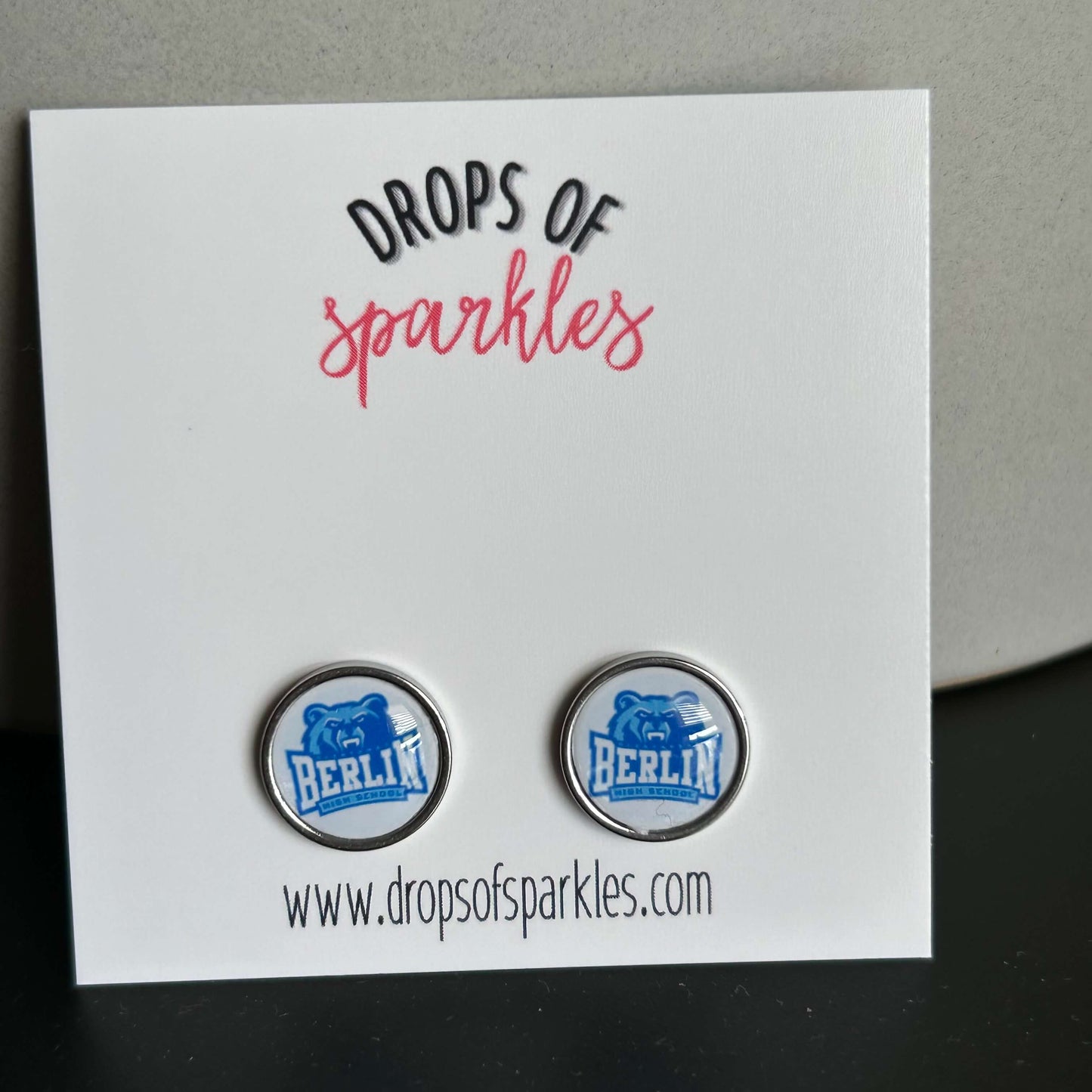 Berlin Middle School stud earrings *BMS Fundraiser*