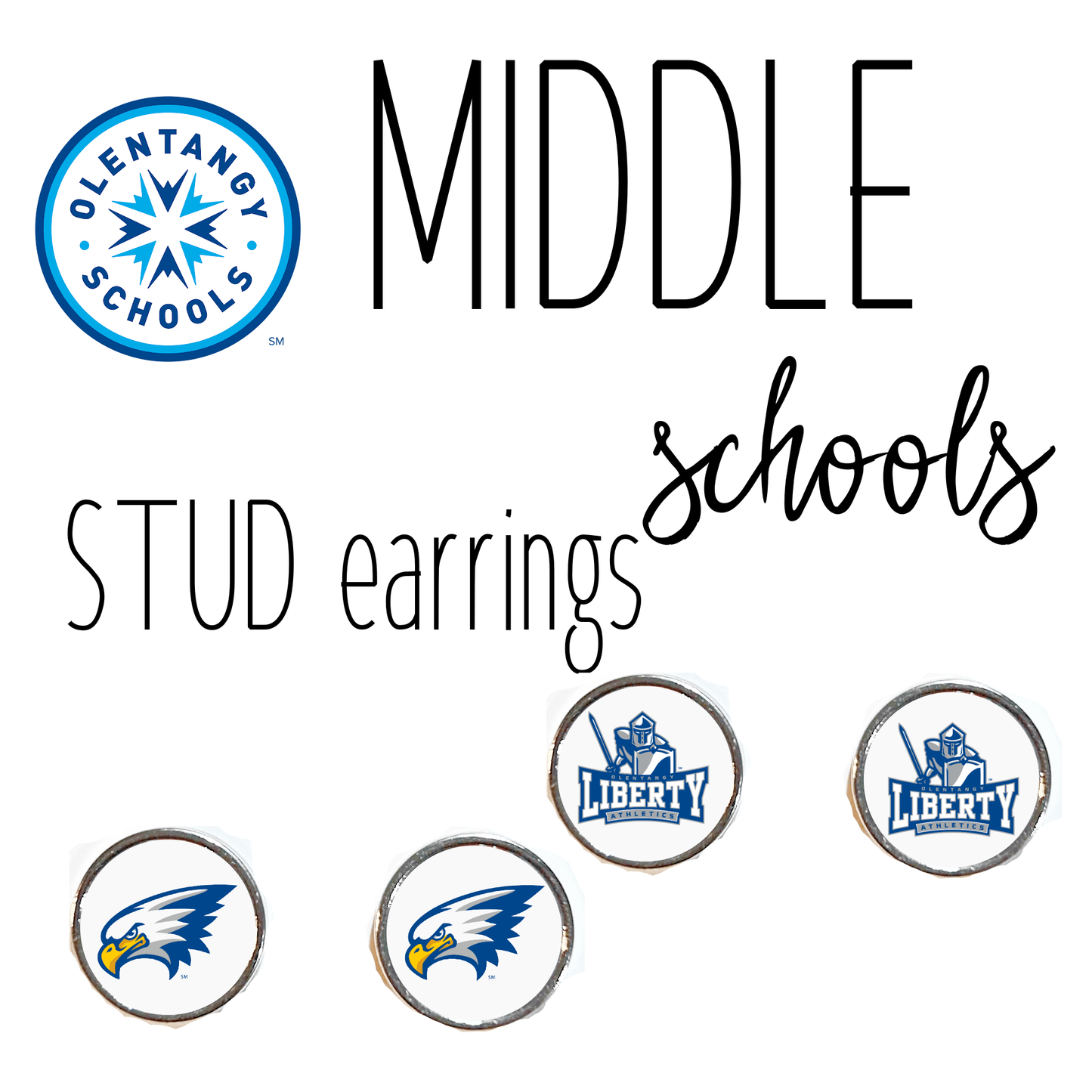 Olentangy MIDDLE SCHOOL stud earrings