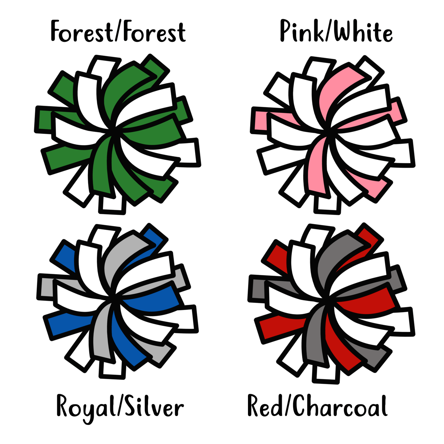 Custom Color! Cheerleader POM POM stud earrings