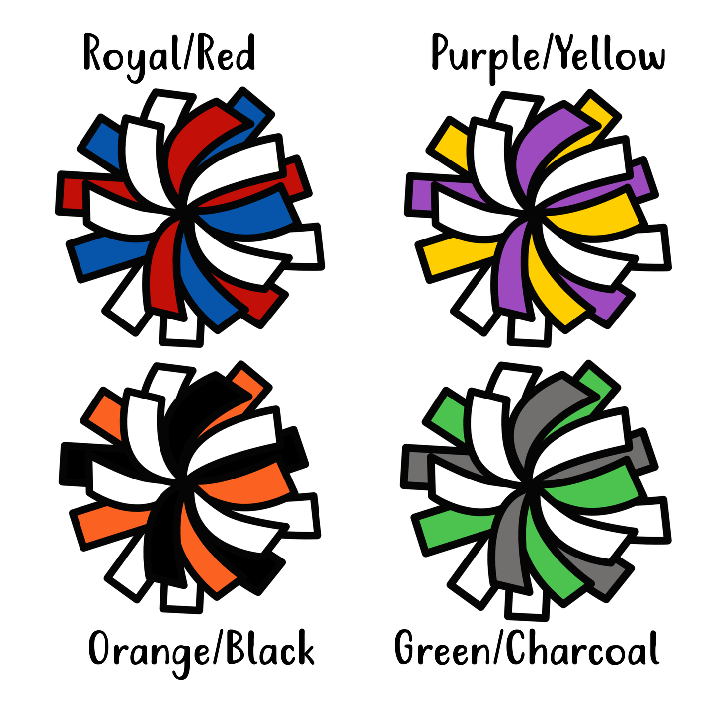 Custom Color! Cheerleader POM POM stud earrings