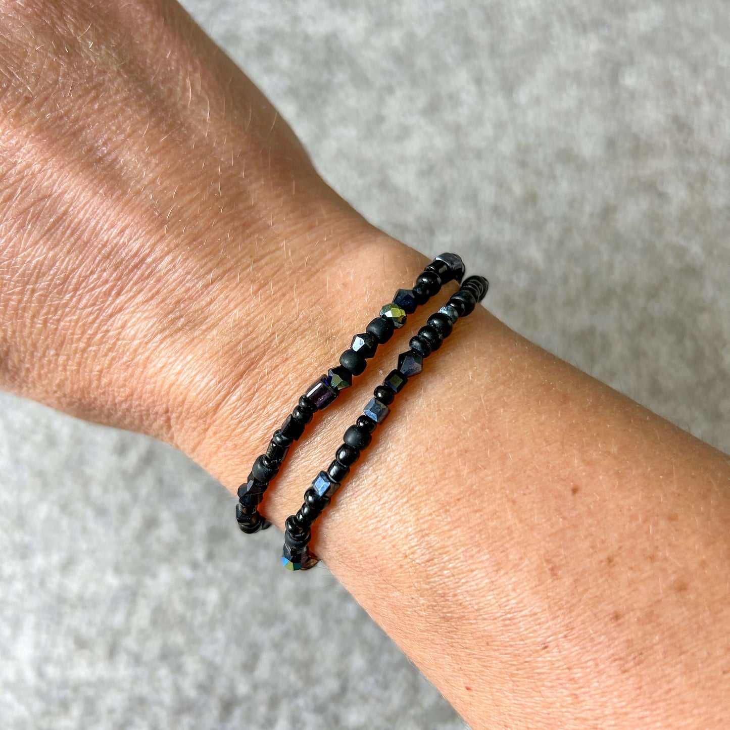 Beaded stretch bracelets