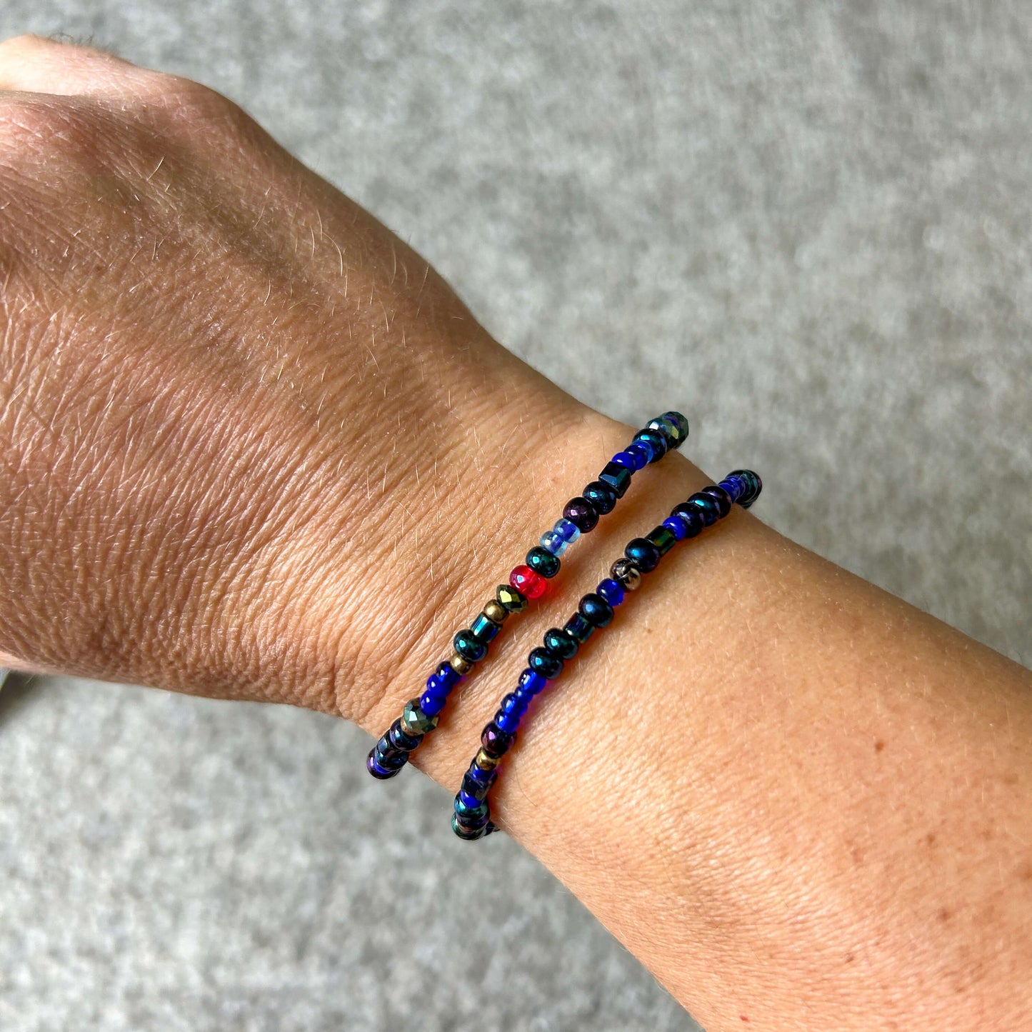 Beaded stretch bracelets