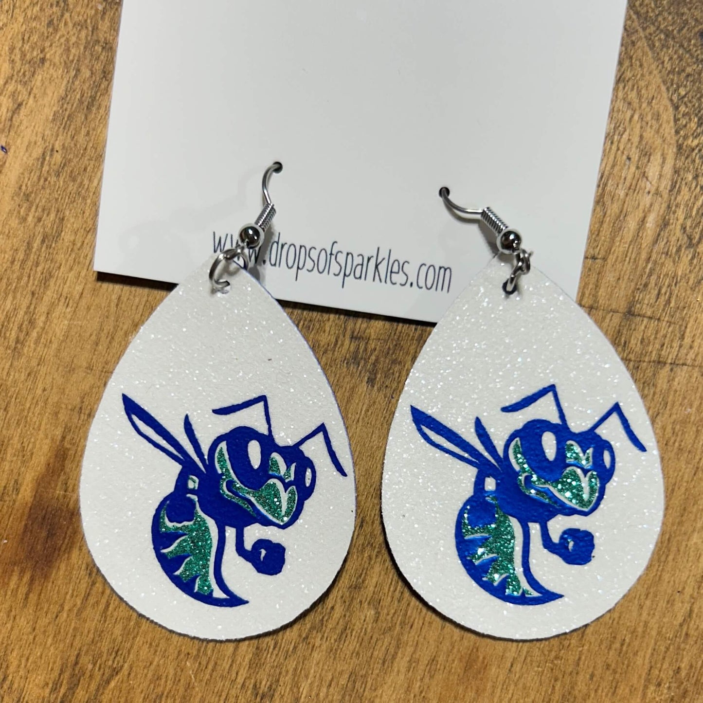 johnnycake corners elementary faux leather dangle earrings