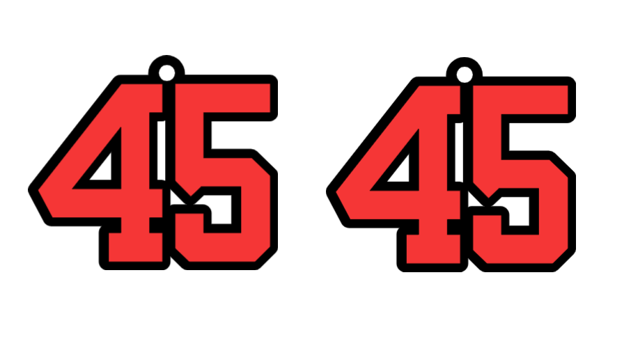 CUSTOM Jersey Number faux leather earrings