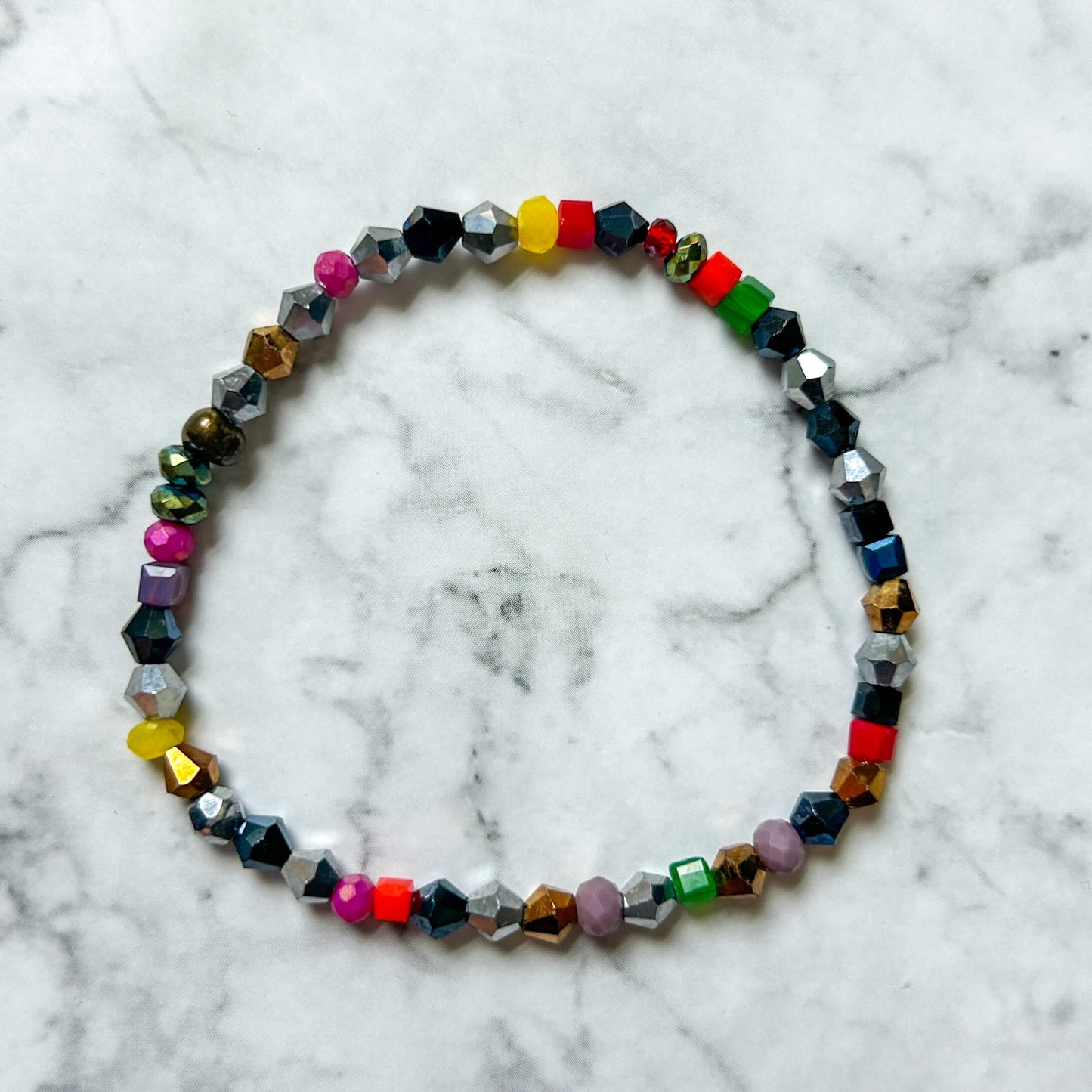 Beaded stretch bracelets