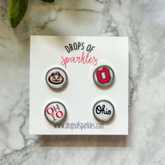 Mix and match BUCKEYE stud earrings