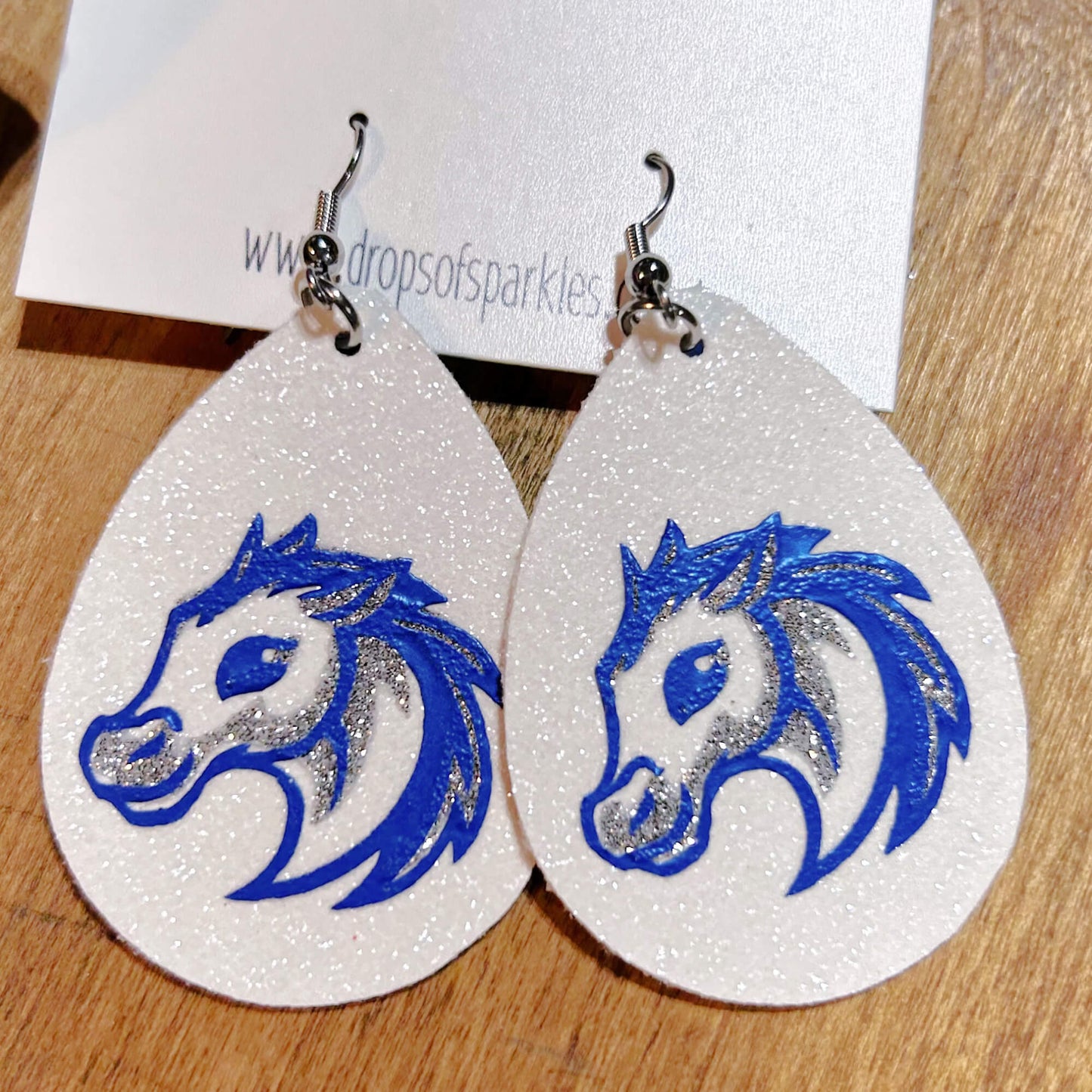 Olentangy - ELEMENTARY SCHOOLS faux leather dangle earrings
