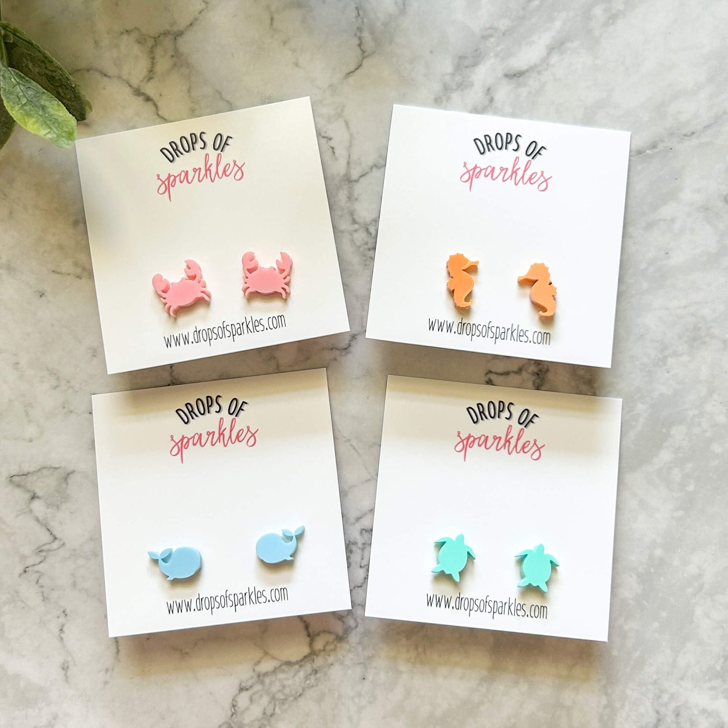 Summer beach collection stud earrings