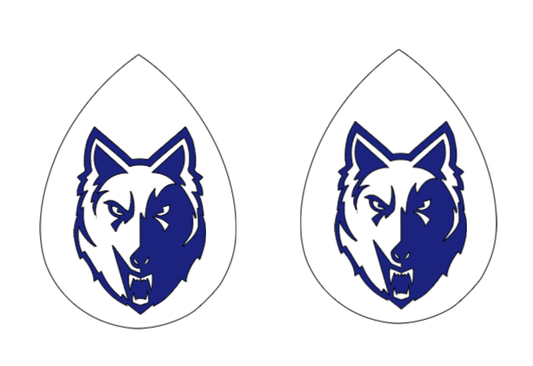 CUSTOM ORDER: (1 color) single layer faux leather earrings