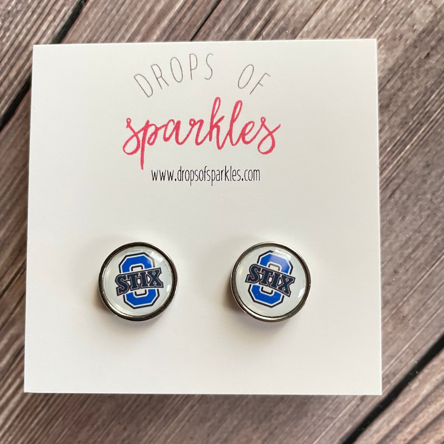 Stix baseball stud earrings