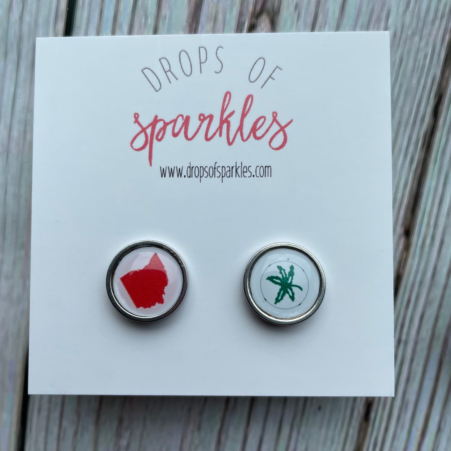 THE Ohio stud earring collection