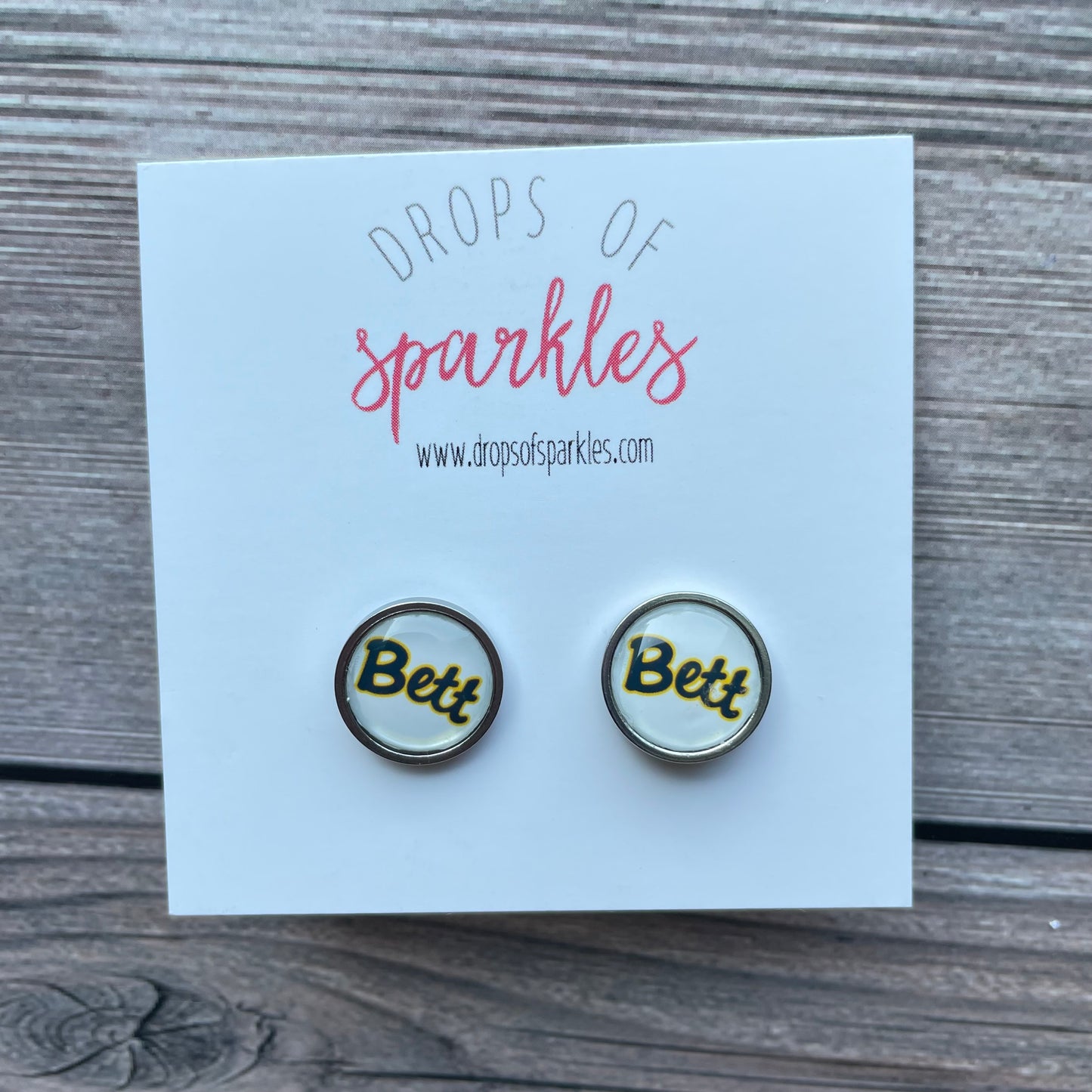 Custom stud earrings (Made to order!)