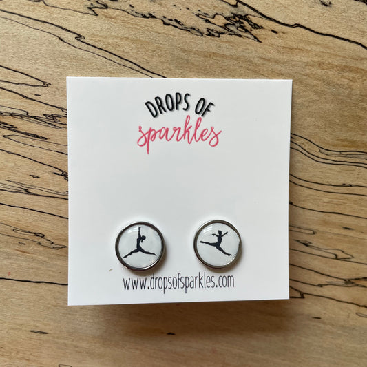 Gymnastics stud earrings