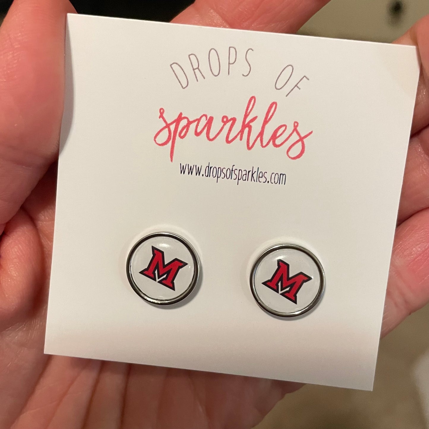 Miami University of Ohio stud earrings