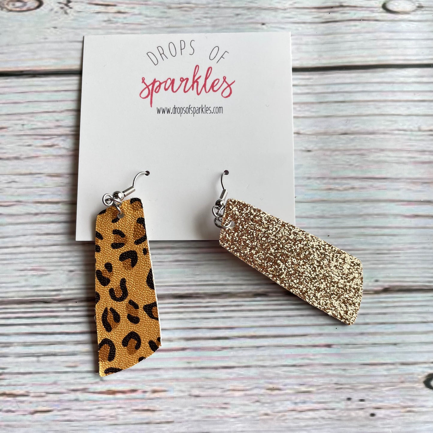 Jungle print faux leather