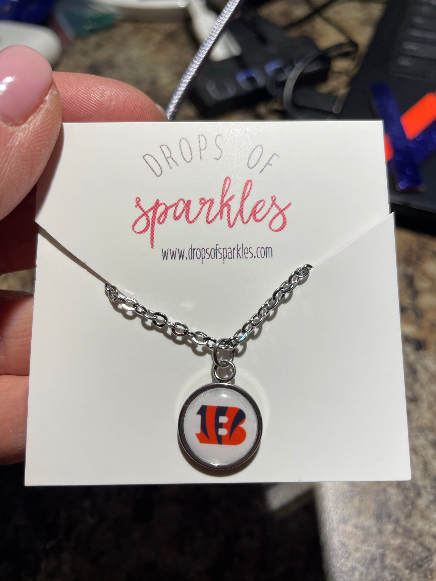 Cincinnati Bengals necklace