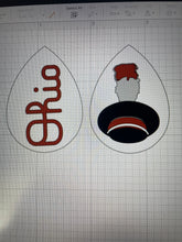Load image into Gallery viewer, CUSTOM ORDER: TBDBITL (3+ color logo) single layer faux leather earrings
