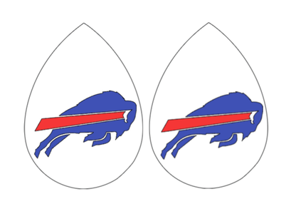 CUSTOM ORDER: (2 colors) single layer faux leather earrings