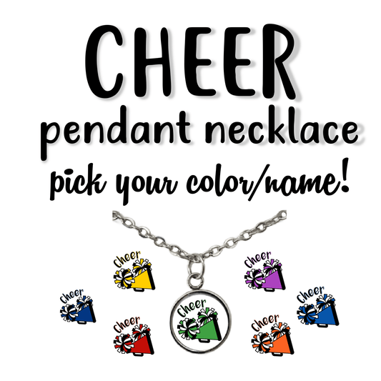 Cheerleader pendant necklace