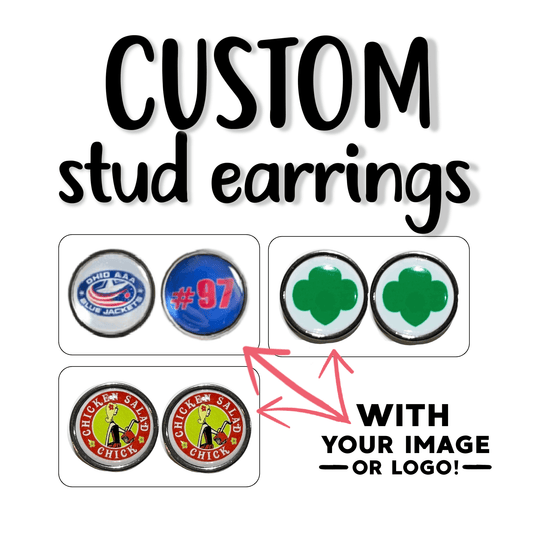 Custom stud earrings (Made to order!)