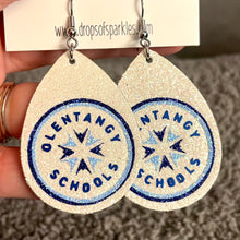 Load image into Gallery viewer, Olentangy Local School District faux leather earrings
