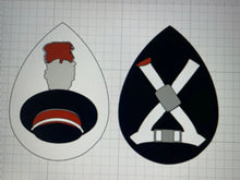 Load image into Gallery viewer, CUSTOM ORDER: TBDBITL (3+ color logo) single layer faux leather earrings
