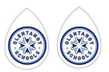 Load image into Gallery viewer, Olentangy Local School District faux leather earrings
