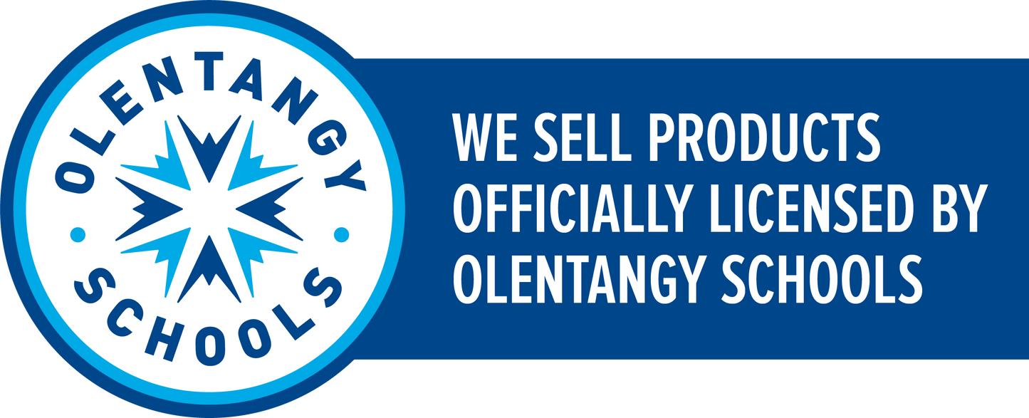 Olentangy MIDDLE SCHOOL faux leather dangle earrings