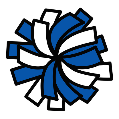 Olentangy Colors Cheerleader POM POM stud earrings