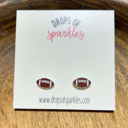 Acrylic Sports studs earrings