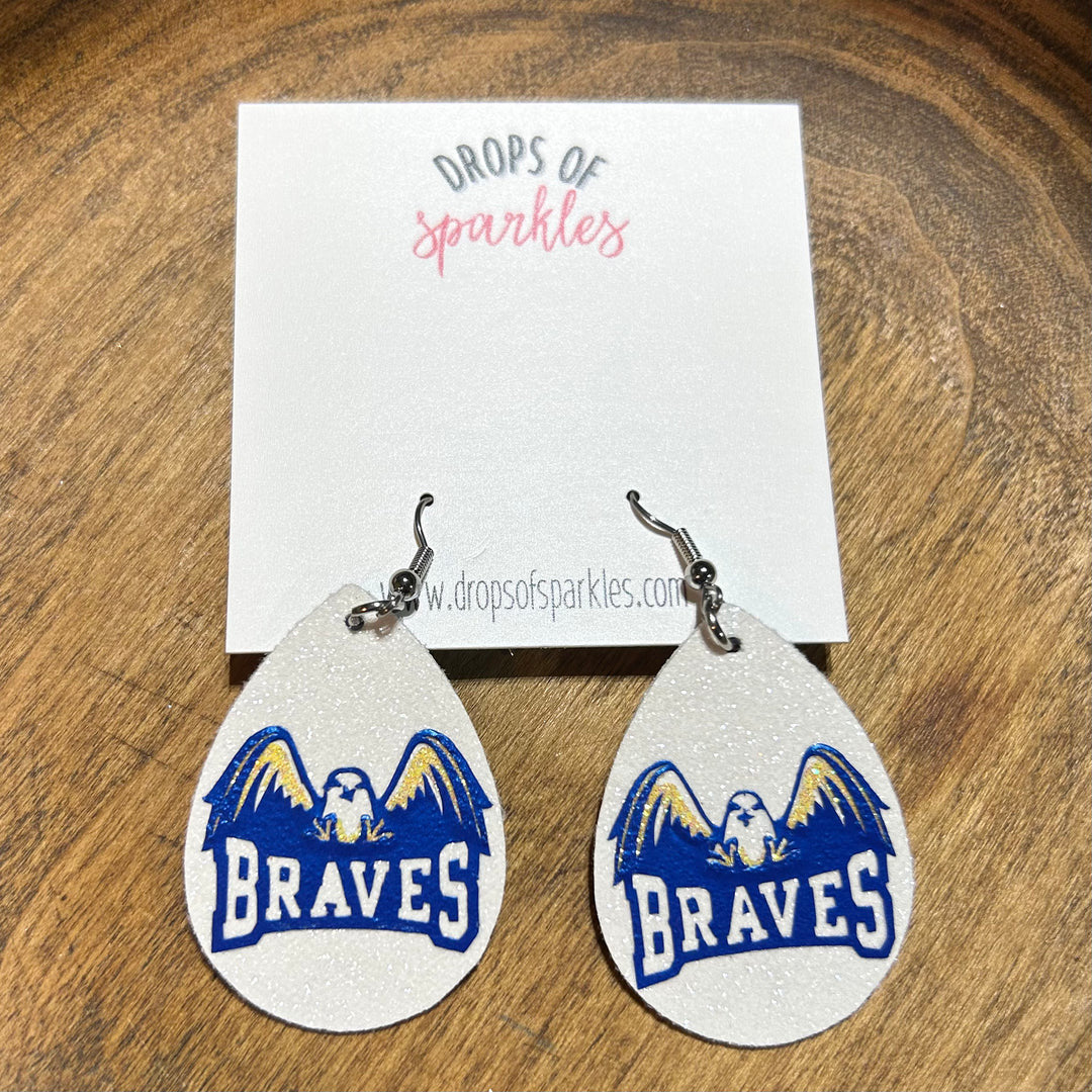 Olentangy - Braves faux leather earrings