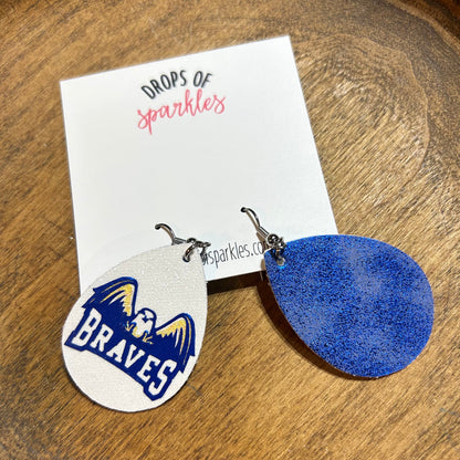 Olentangy - Braves faux leather earrings