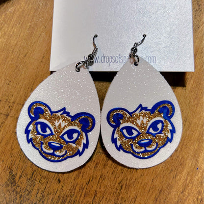 Olentangy - ELEMENTARY SCHOOLS faux leather dangle earrings