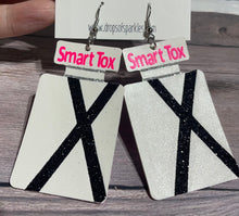 Load image into Gallery viewer, CUSTOM ORDER: (3+ color logo) single layer faux leather earrings
