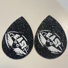Load image into Gallery viewer, CUSTOM ORDER: (1 color/intricate logo) single layer faux leather earrings
