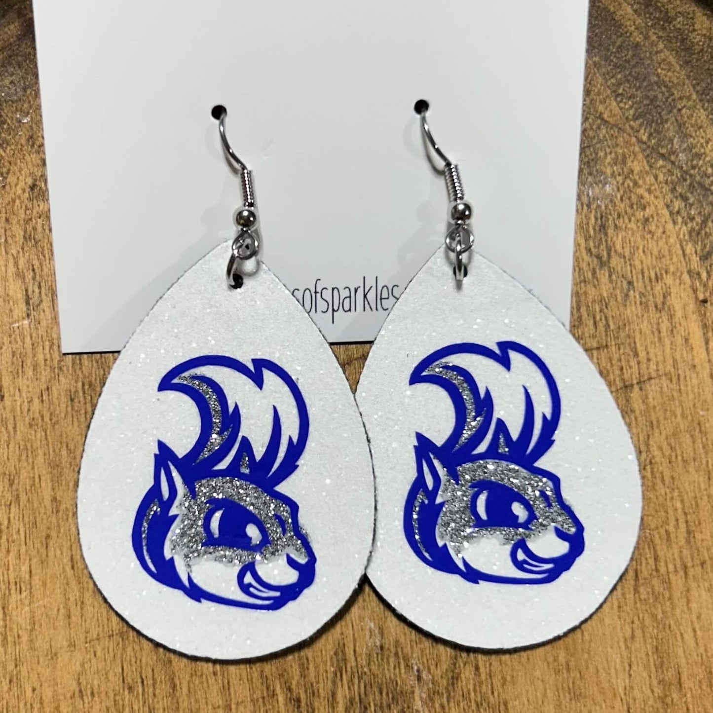 Olentangy - ELEMENTARY SCHOOLS faux leather dangle earrings