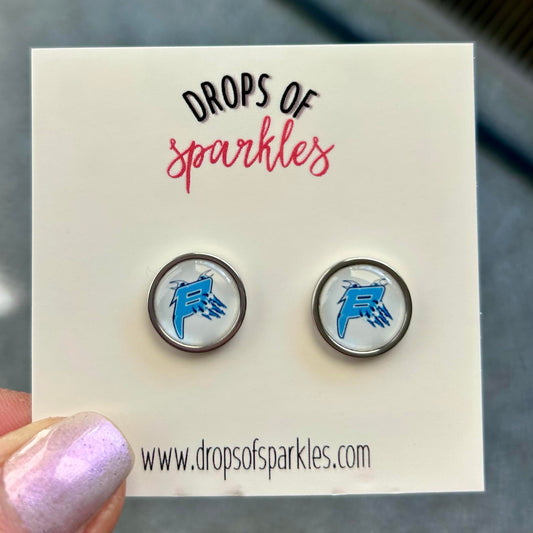 Bellepoint Beast softball stud earrings