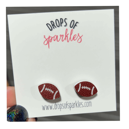 Acrylic Sports studs earrings
