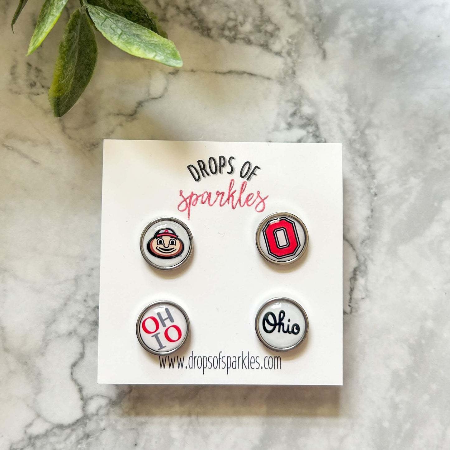 Mix and match BUCKEYE stud earrings