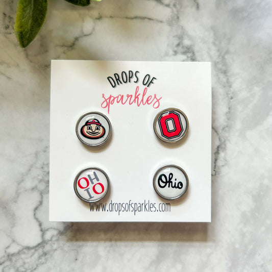 Mix and match BUCKEYE stud earrings