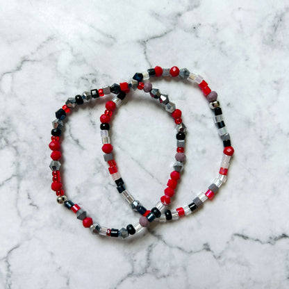 Beaded stretch bracelets