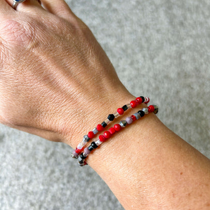 Beaded stretch bracelets