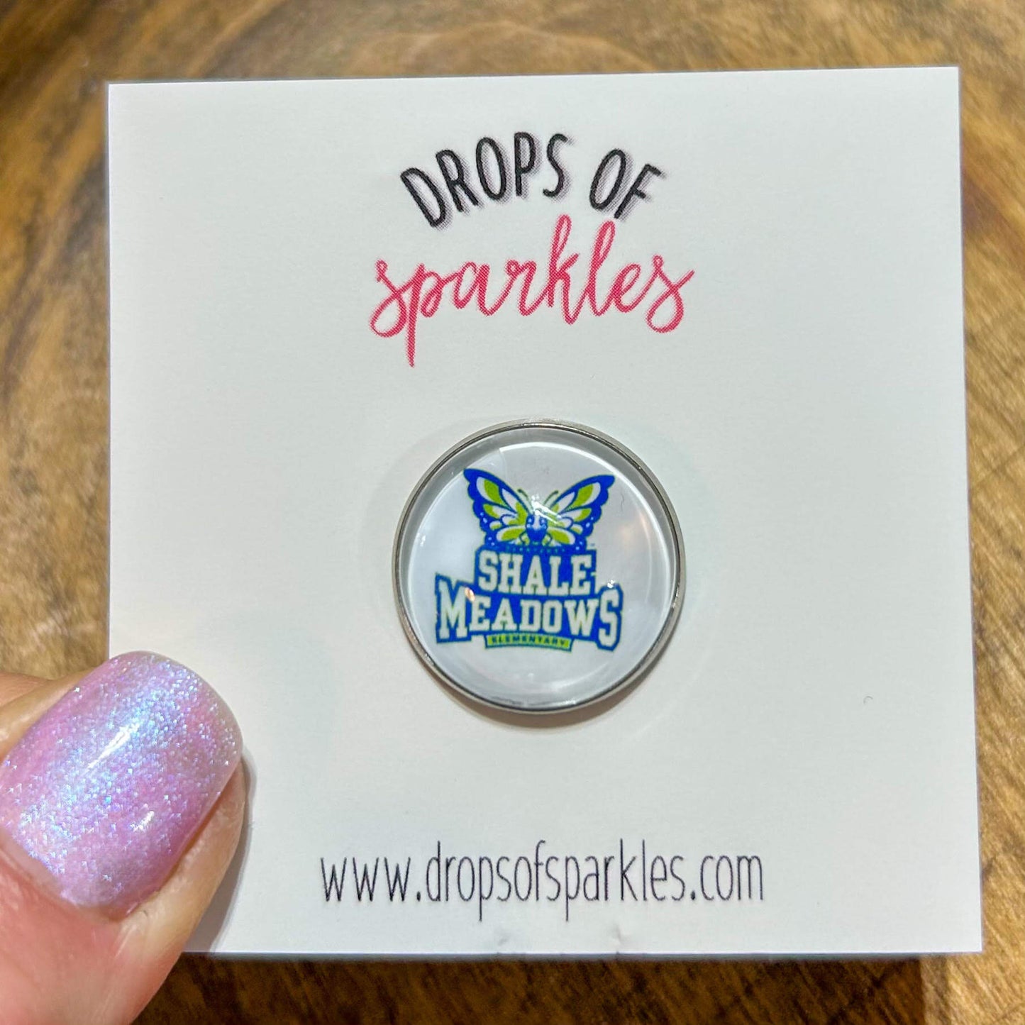NEW!! CUSTOM button pin with clasp