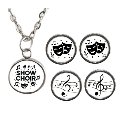 Show Choir/Theater/Music studs and pendants