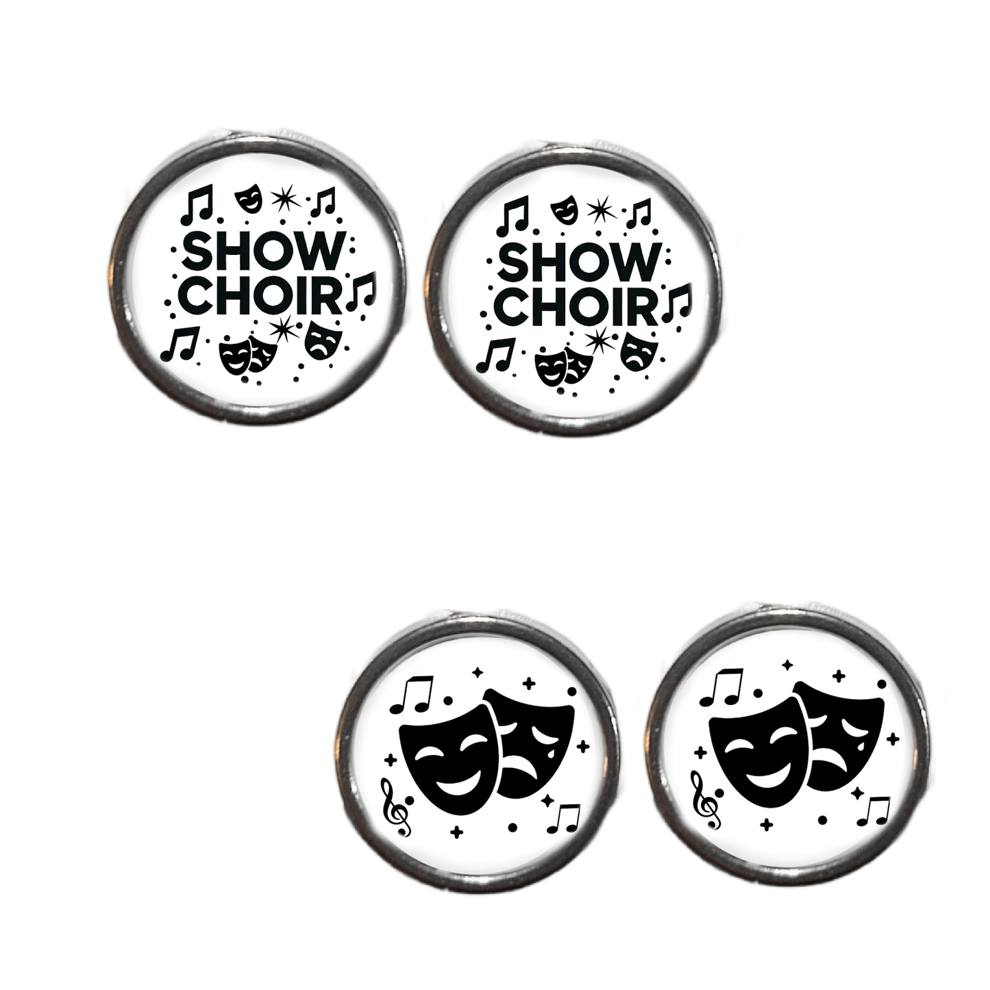 Show Choir/Theater/Music studs and pendants