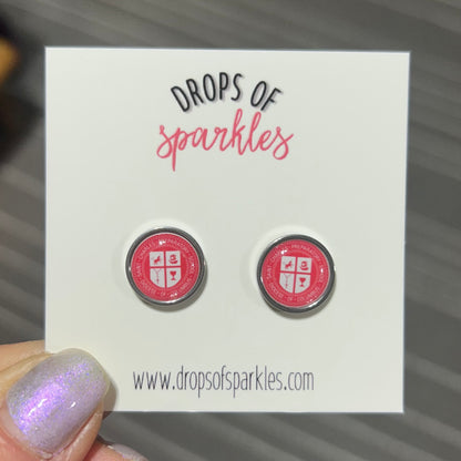 St. Charles Prep stud earrings
