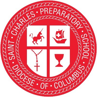 St. Charles Prep stud earrings